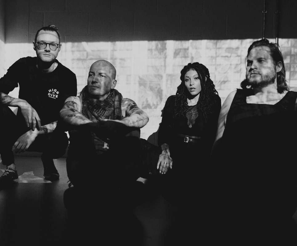 The Silent Era, London alt-rock band, black and white promo photo